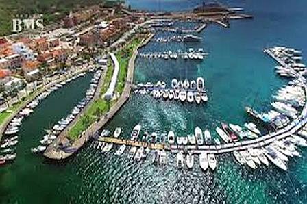 aerial view Golfo Aranci