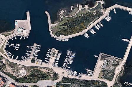 aerial view Marina di Olbia