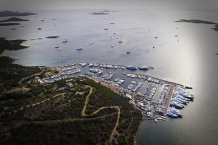 aerial view Marina di Portisco