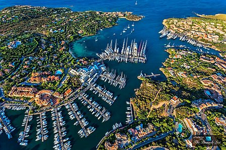 aerial view Porto Cervo