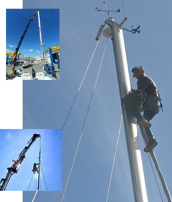 Yacht rigging services in Costa Smeralda