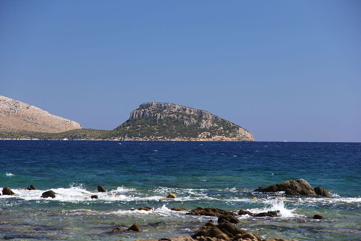 Golfo Aranci coastline, offering peaceful yacht moorings in Northern Sardinia’s Costa Smeralda