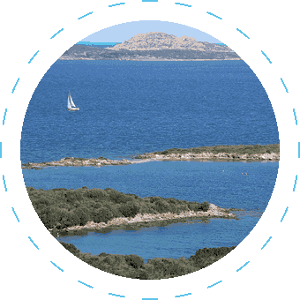 Sailing yacht at Portisco, a scenic destination for yacht care services in Costa Smeralda