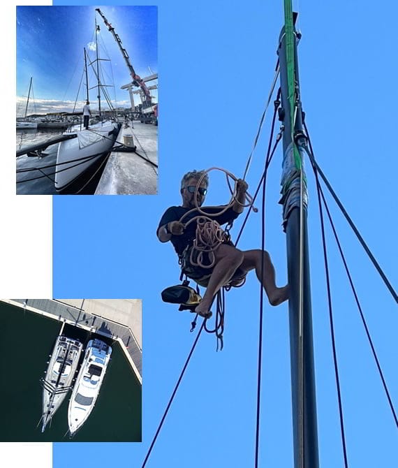 Comprehensive yacht care including maintenance, cleaning, rigging, storage and Yacht Sitting services in Costa Smeralda.