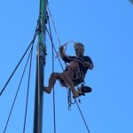 Yacht rigging: masthead work